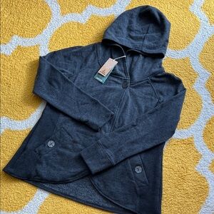 PRANA NWT hoodie charcoal gray, size M